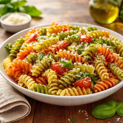 Tricolor fusilli