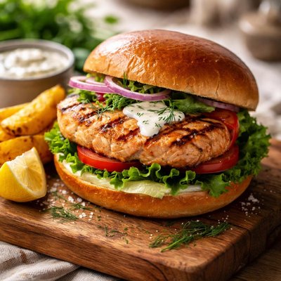 Trident alaskan salmon burger