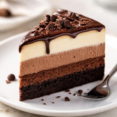 Triple chocolate cake