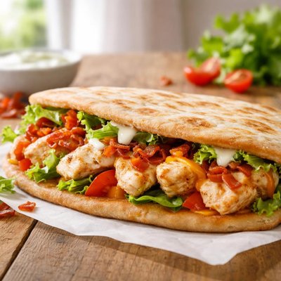 Tropical smoothie cafe chicken bacon ranch flatbread