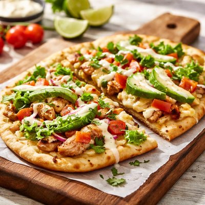 Tropical smoothie chicken flat bread