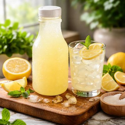 无糖柠檬水