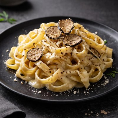Truffle cheese pasta