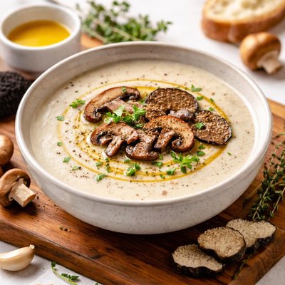 Truffle mushroom soup