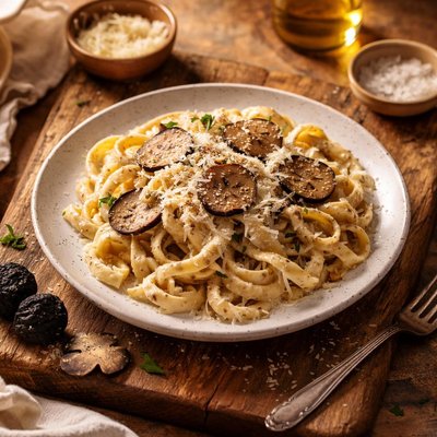 Truffle pasta cream sauce
