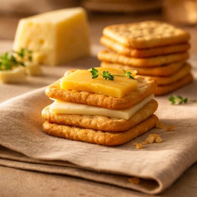 Tuc cracker with cheese