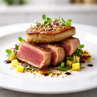 Tuna and fois gras