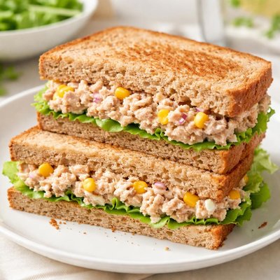 Tuna and sweetcorn sandwich