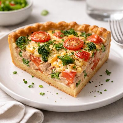 Quiche au thon et aux légumes