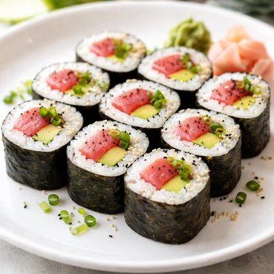 Tuna avocado roll