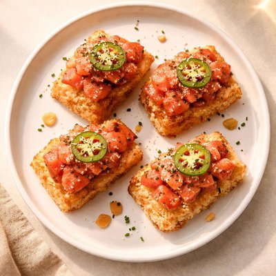 Tuna crispy rice appetizer Nutrition