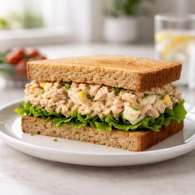 Tuna egg sandwich