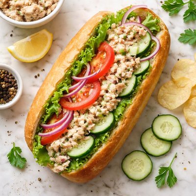 Tuna hoagie