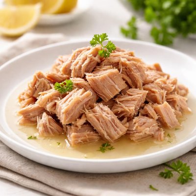 अपने रस में ट्यूना