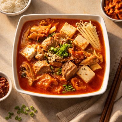 Tuna kimchi jiggae