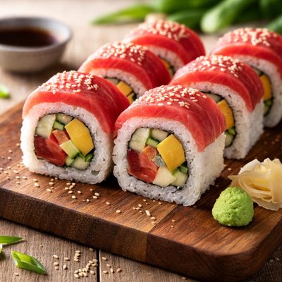 Tuna mango roll