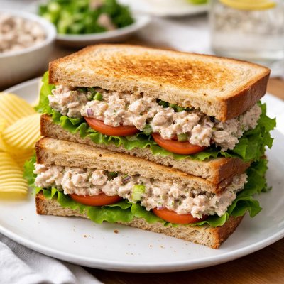 Tuna mayonnaise sandwich