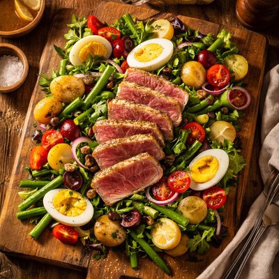 Tuna nicoise salad