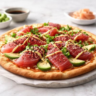 Tuna pizza shashmi