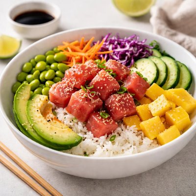 Tuna poke bowl