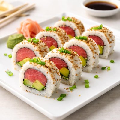 鳄梨金枪鱼卷寿司
