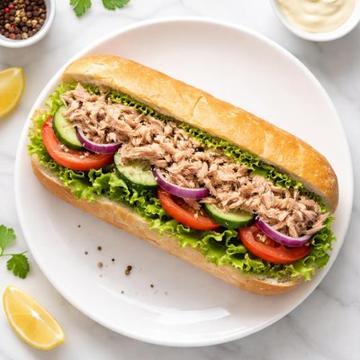 Tuna submarine sandwich