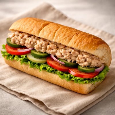 Tuna subway sandwich
