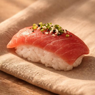 Tuna sushi bite