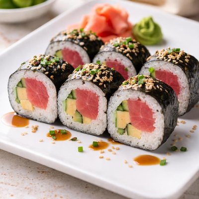 Tuna sushi roll