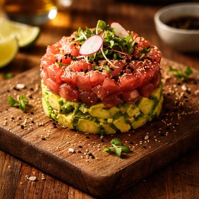 Tuna tartar with avocado