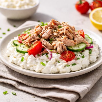Tuna with cottage cheese
