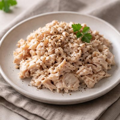 Tuna with mayo and black pepper