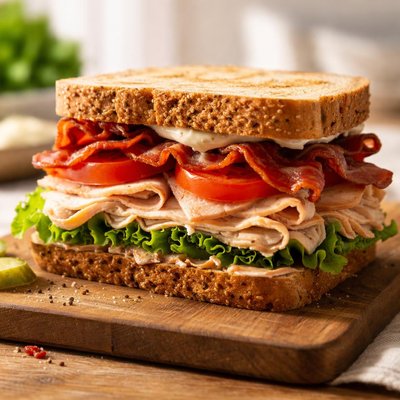Turkey and bacon sandwich