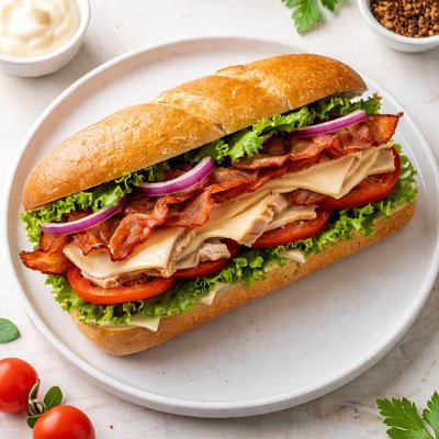 Turkey and bacon sub