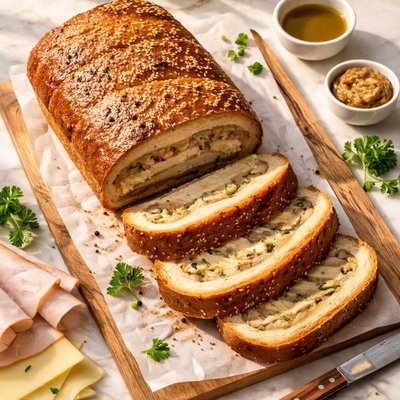火鸡奶酪棕色全麦面包