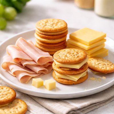 Turkey and cheese crackers lunchable