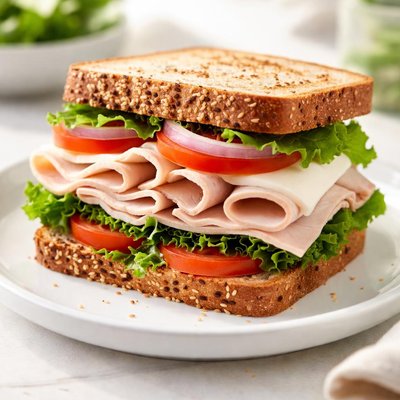 Turkey and cheese sandwich