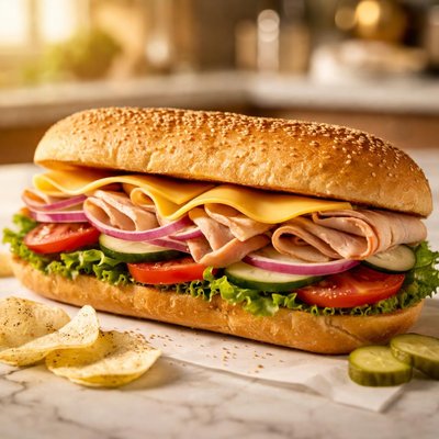 Turkey and cheese sub