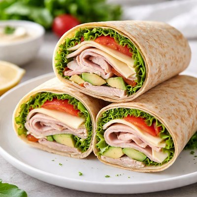 Turkey and cheese wrap