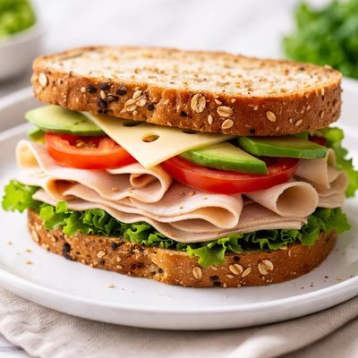 Turkey and swiss sandwich