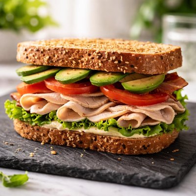 Turkey avocado sandwich