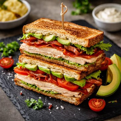Turkey bacon avocado club