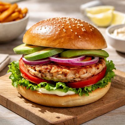Turkey breast burger