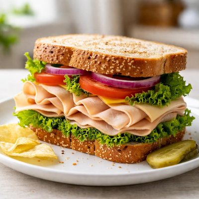 Sandwich de pechuga de pavo