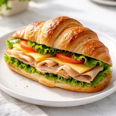 Turkey cheese croissant