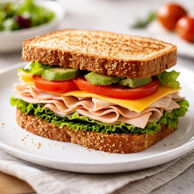 Turkey cheese sandwich