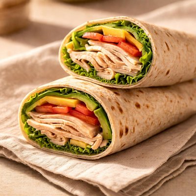 Turkey cheese wrap