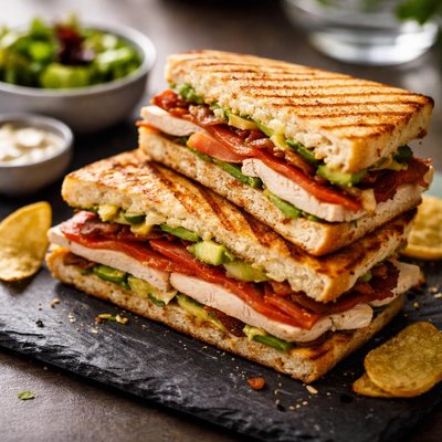 Turkey club panini