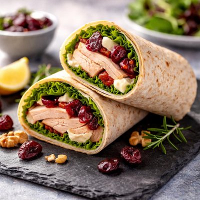 Turkey cranberry wrap