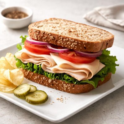 Turkey deli sandwich